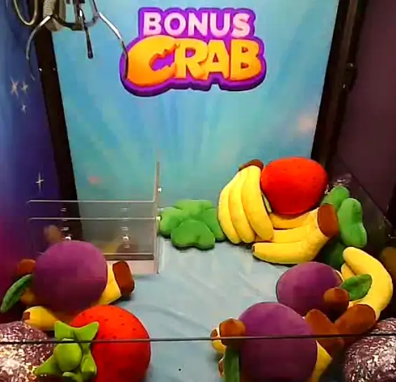 Halb leerer Bonus Crab Echtzeitgreifer